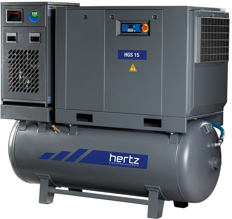 Винтовой компрессор Hertz HGS 7,5-7,5 500 Compact