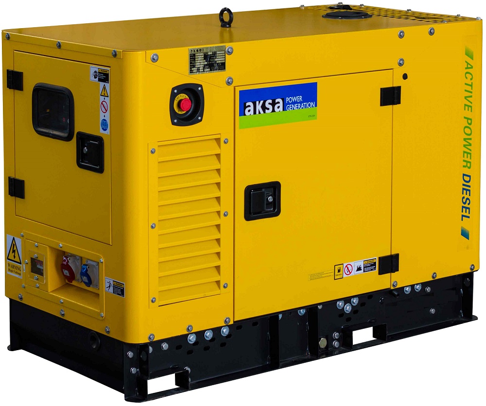 Дизельный генератор Aksa APD-13A в кожухе с АВР