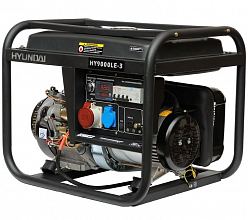 Бензиновый генератор Hyundai HY 9000LE-3 с АВР — фото 1