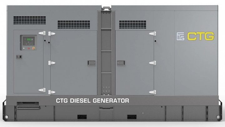 Дизельный генератор CTG 550D в кожухе